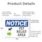 Signmission Pet Relief Area (Right Arrow), 14 in W x Rectangle, Plastic OS-2PACK-NS-P-1014-L-17229 - alternate 6